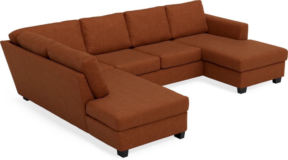 Friday - 3-sits soffa med divan vänster och schäslong höger - Orange