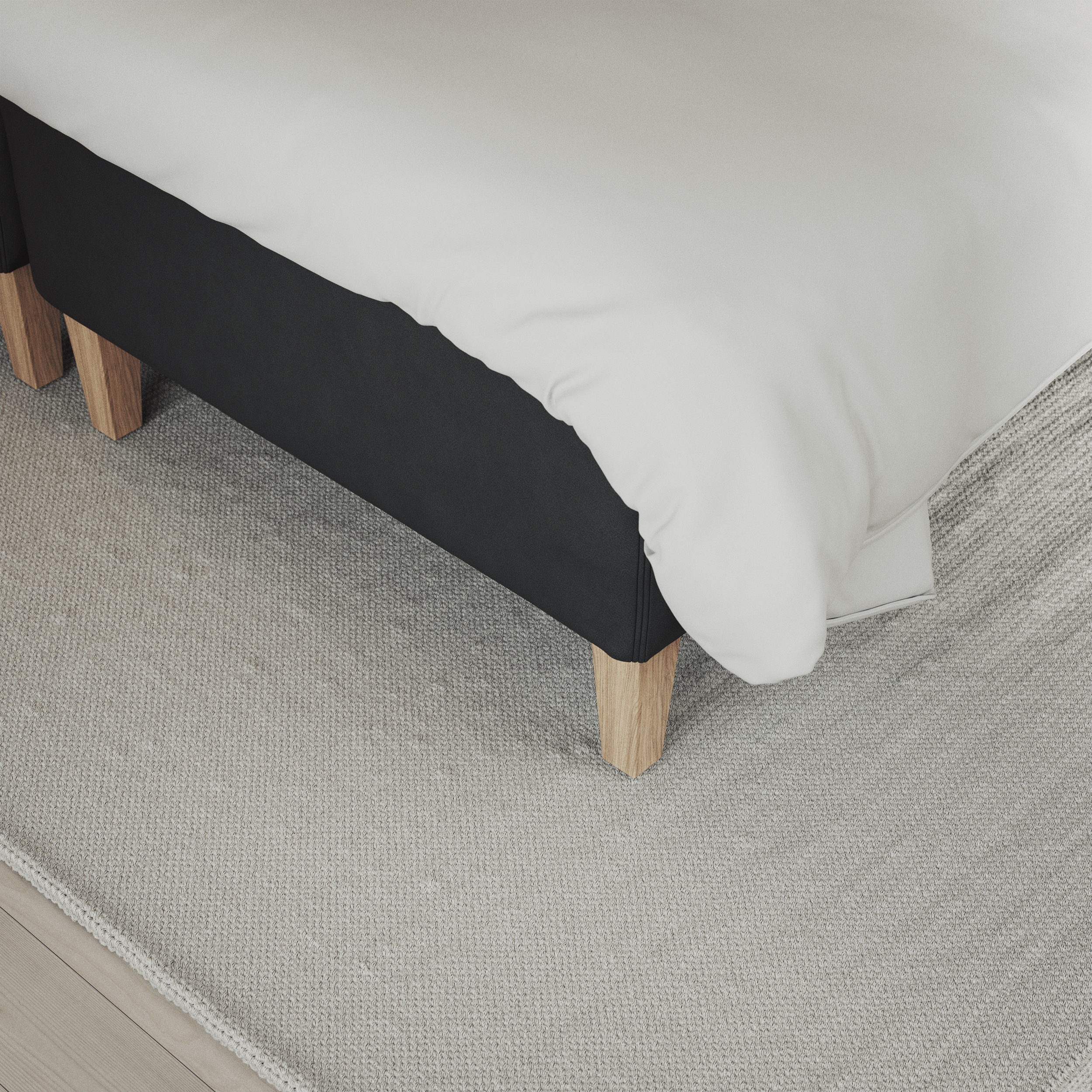 Delux Exclusive - Kontinentalsäng, enkelsäng 120 cm med bäddmadrass och sängben - inspiration