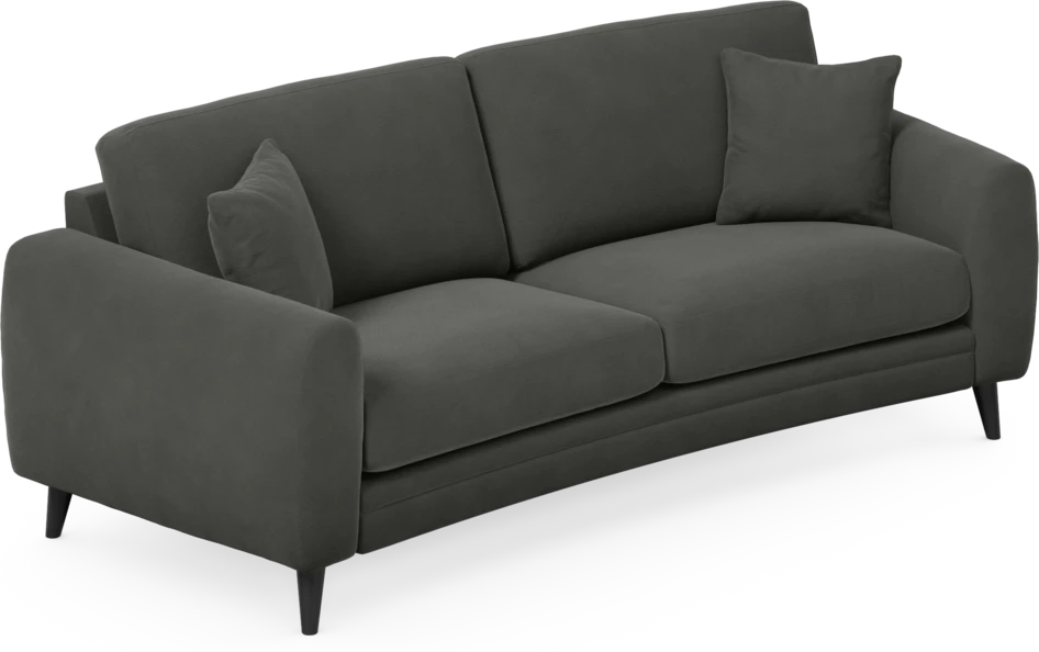 Eden - 2,5-sits soffa svängd - Grå