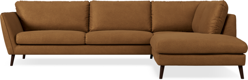 Madison Lux - 3-sits soffa med divan höger - Brun