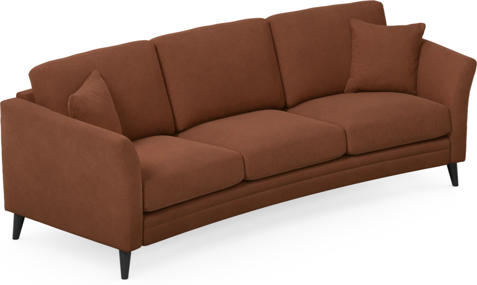 Eden - 3-sits soffa svängd - Orange