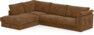Cherrie Klädsel -  3-sits soffa med divan vänster - Orange