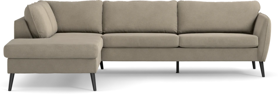 County - 2,5-sits soffa med divan vänster - Beige