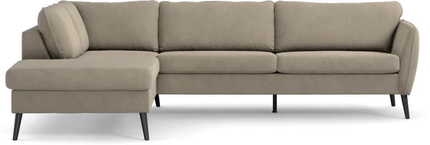 County - 2,5-sits soffa med divan vänster - Beige