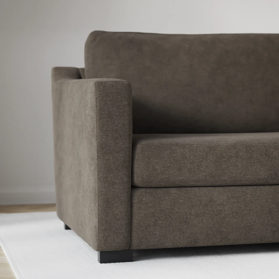 Friday - 2,5-sits soffa med divan vänster - Brun