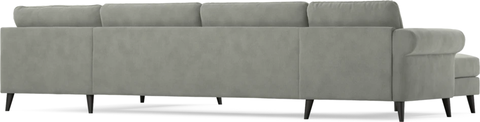 Bridge - 3-sits soffa med schäslong vänster och divan höger - Grå
