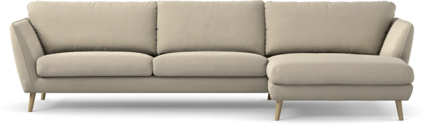 Madison Lux - 3-sits soffa med schäslong höger - Beige