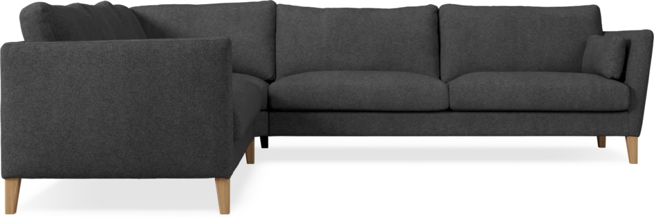 Winston - Hörnsoffa, 2+3-sits - Svart