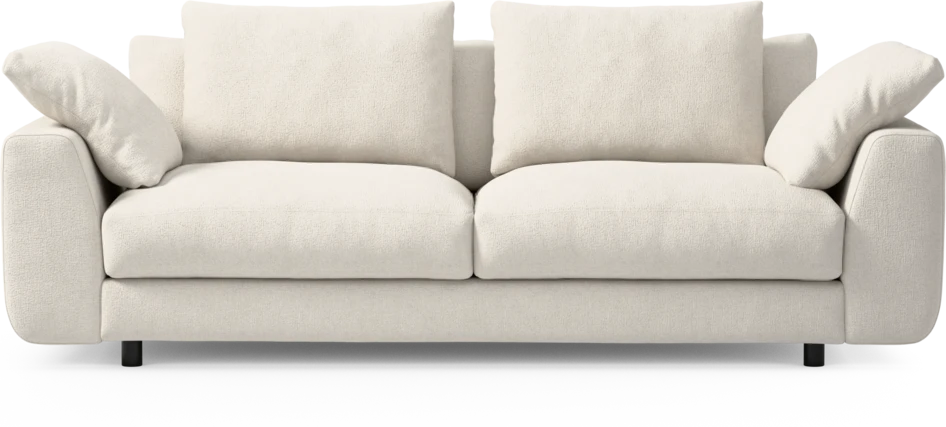 Amie - 3-sits soffa - Vit