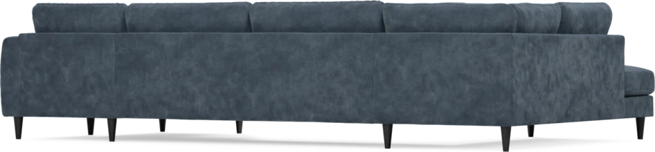 Bridge - 3-sits soffa med divan vänster och schäslong höger - Blå