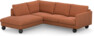 Madison Lux - 2-sits soffa med divan vänster - Orange