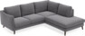 Madison - 2-sits soffa med divan höger - Grå