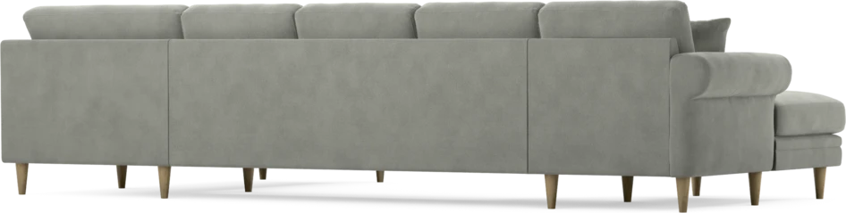 Eden - 3-sits soffa med schäslong vänster och divan höger - Grå