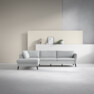 County - 2,5-sits soffa med divan vänster - Grå