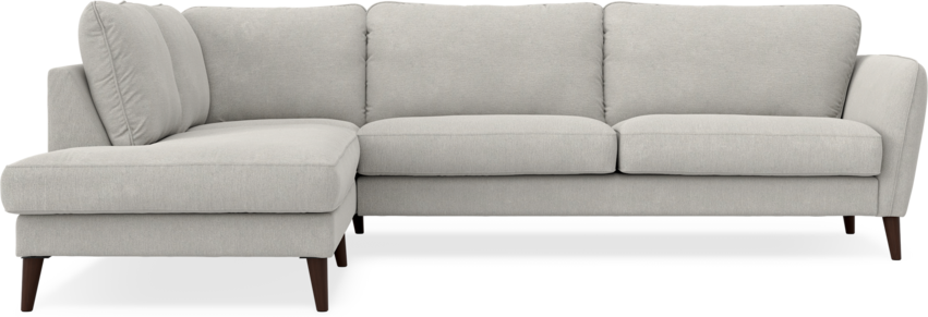 Bridge - 3-sits soffa med divan vänster - Grå