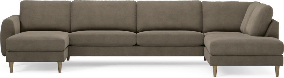 Bridge - 3-sits soffa med schäslong vänster och divan höger - Beige