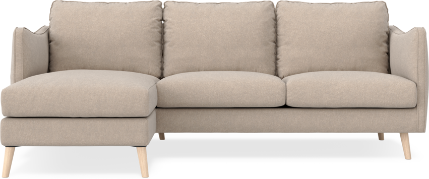 Madison Lux - 2-sits soffa med schäslong vänster - Beige