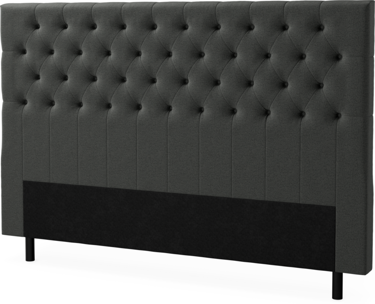 Delux Pikerad XL - Sänggavel, 90-210 cm - Grå