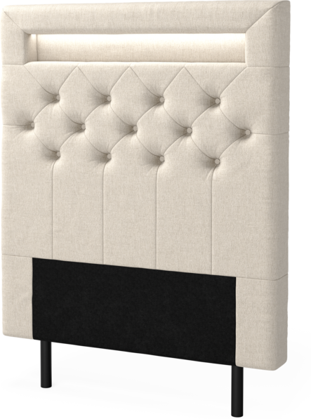 New York led - Sänggavel, 90-210 cm - Beige