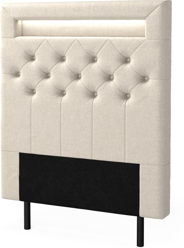 New York led - Sänggavel, 90-210 cm - Beige