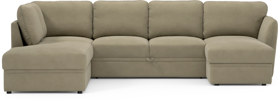Öland - Bäddsoffa med divan vänster och schäslong höger - Beige