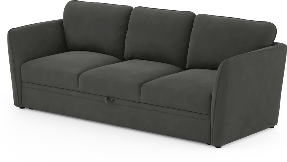 Öland - Bäddsoffa 3-sits, längsbäddad - Grå