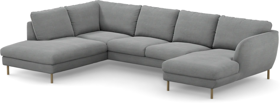 Madison - 2-sits soffa med divan vänster och schäslong höger - Grå