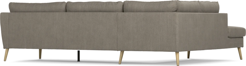 County - 2,5-sits soffa med divan vänster - Brun