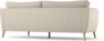 County - 3-sits soffa svängd - Beige