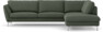 Madison Lux - 3-sits soffa med divan höger - Grön