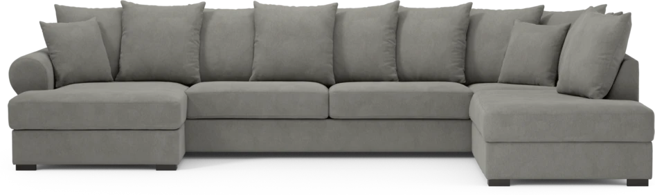 Town - 3-sits soffa med divan höger och schäslong vänster - Grå
