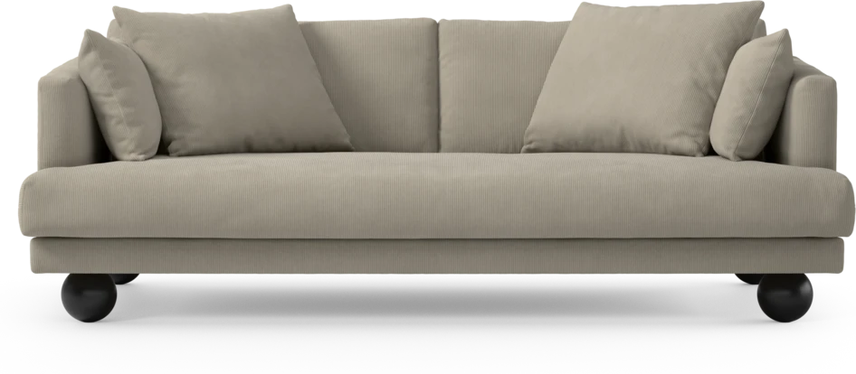 Harper - 3-sits soffa, hel dyna - Beige