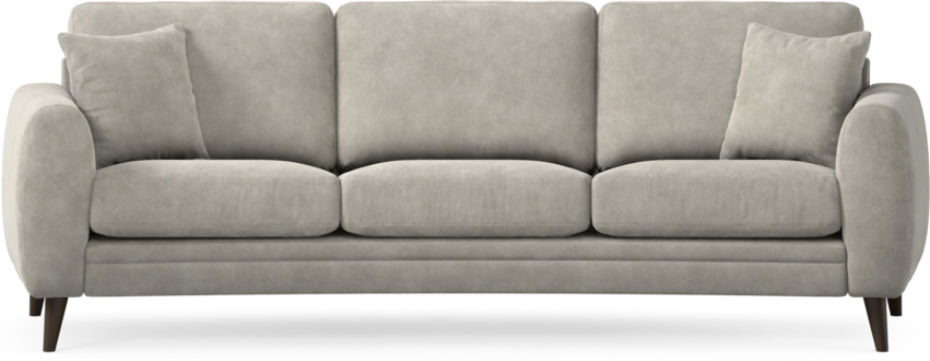 Eden - 3-sits soffa svängd - Grå