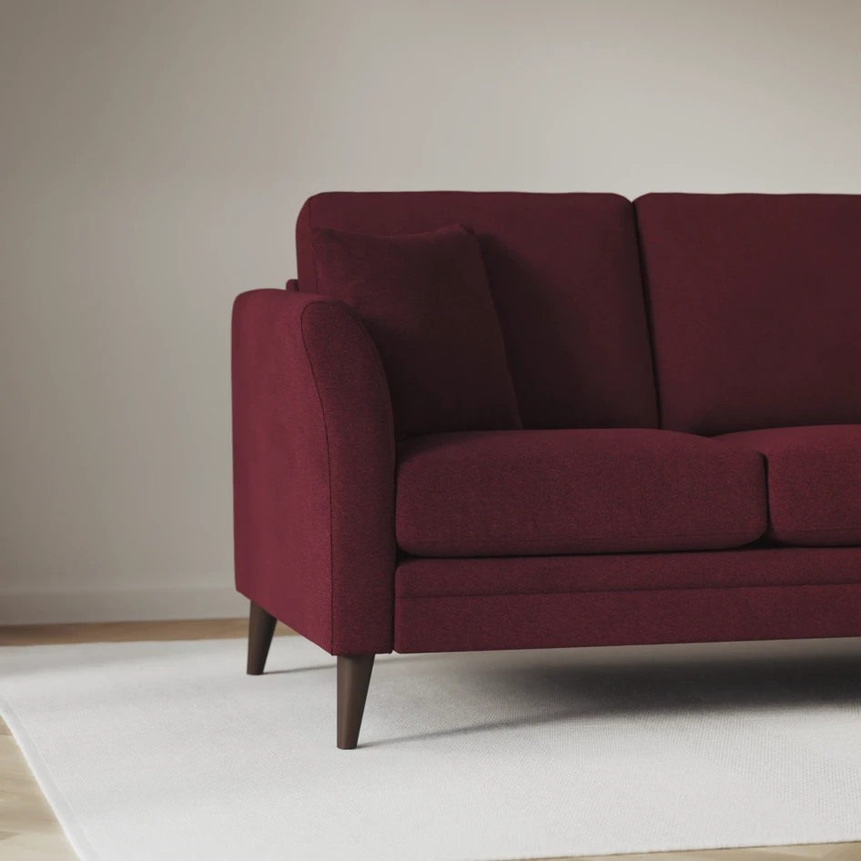 Eden - 3-sits soffa - Röd