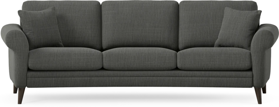 Eden - 3-sits soffa svängd - Grå