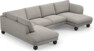 Madison Lux - 2-sits soffa med divan vänster och schäslong höger - Grå