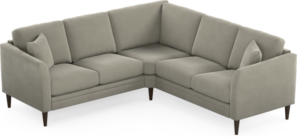 Eden - Hörnsoffa, 2+2-sits - Brun