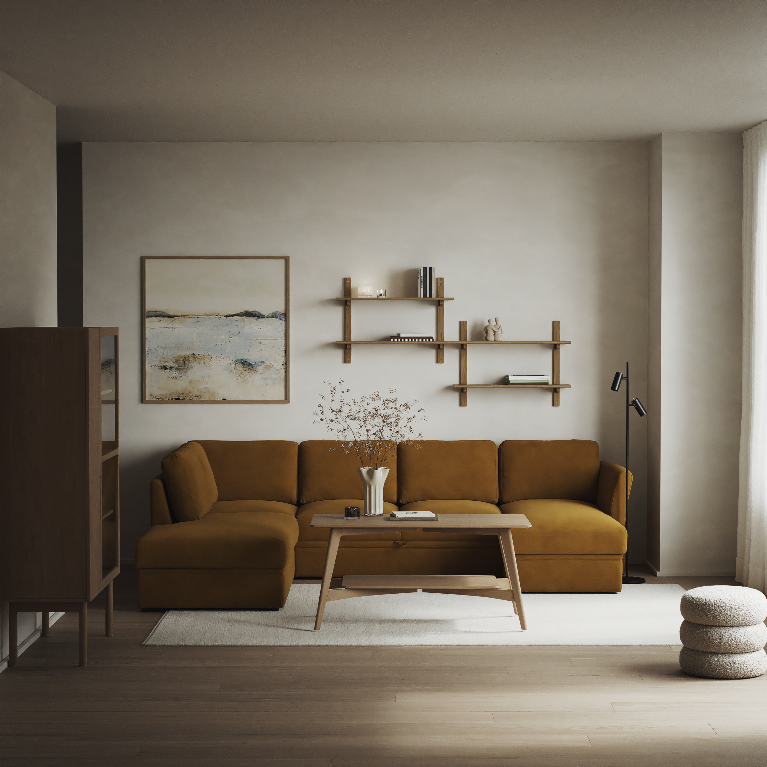 Öland - Bäddsoffa med divan vänster och schäslong höger - inspiration