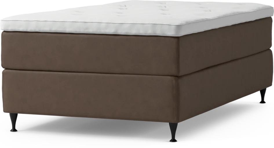Delux Exclusive - Kontinentalsäng, enkelsäng 120 cm med bäddmadrass och sängben