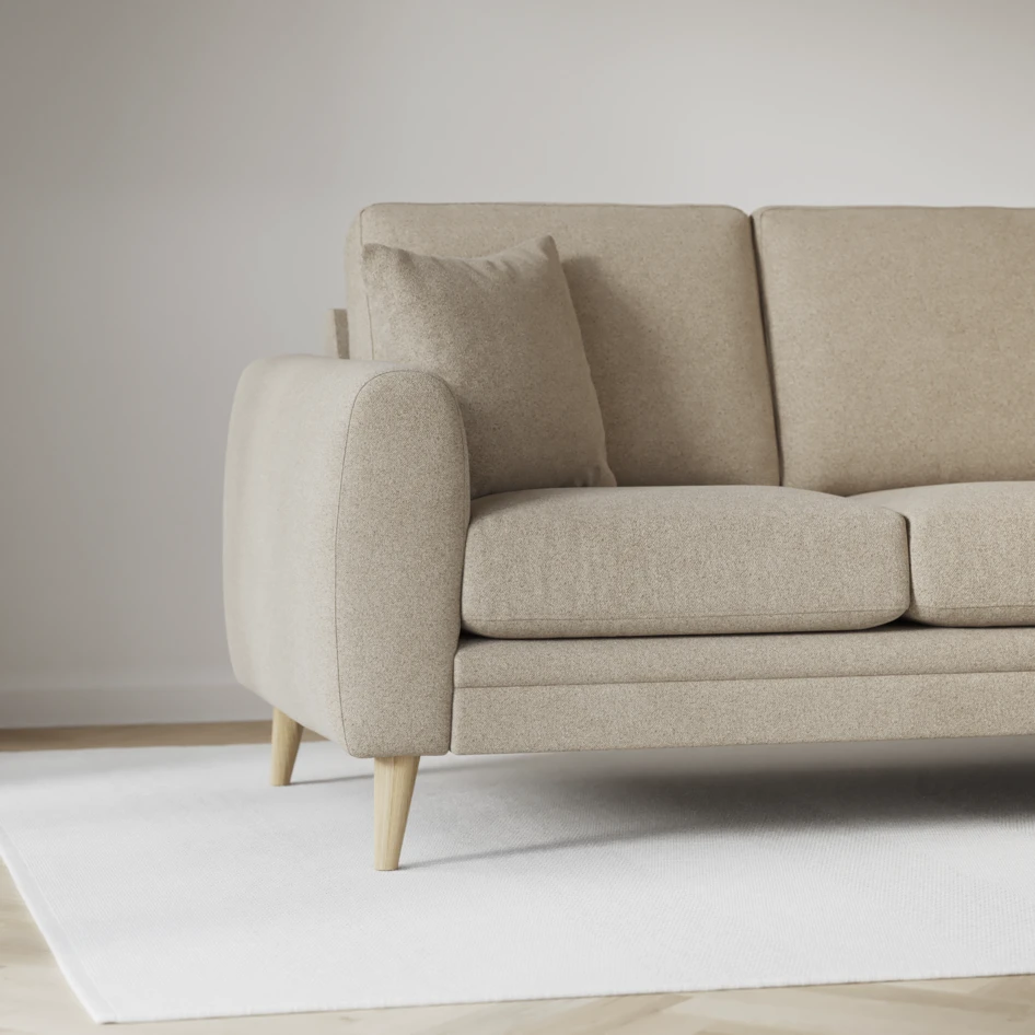 Eden - 3-sits soffa med divan vänster och schäslong höger - Beige