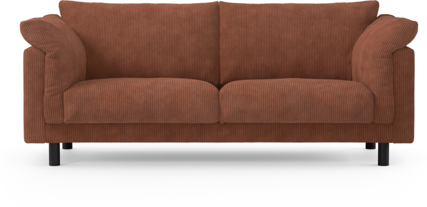 Cherrie - 2,5-sits soffa, fast klädsel - Orange