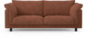 Cherrie - 2,5-sits soffa, fast klädsel - Orange