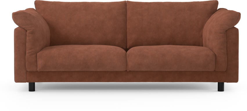 Cherrie - 2,5-sits soffa, fast klädsel - Orange