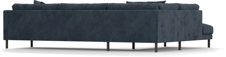 Harper - 3-sits soffa med divan vänster - Blå