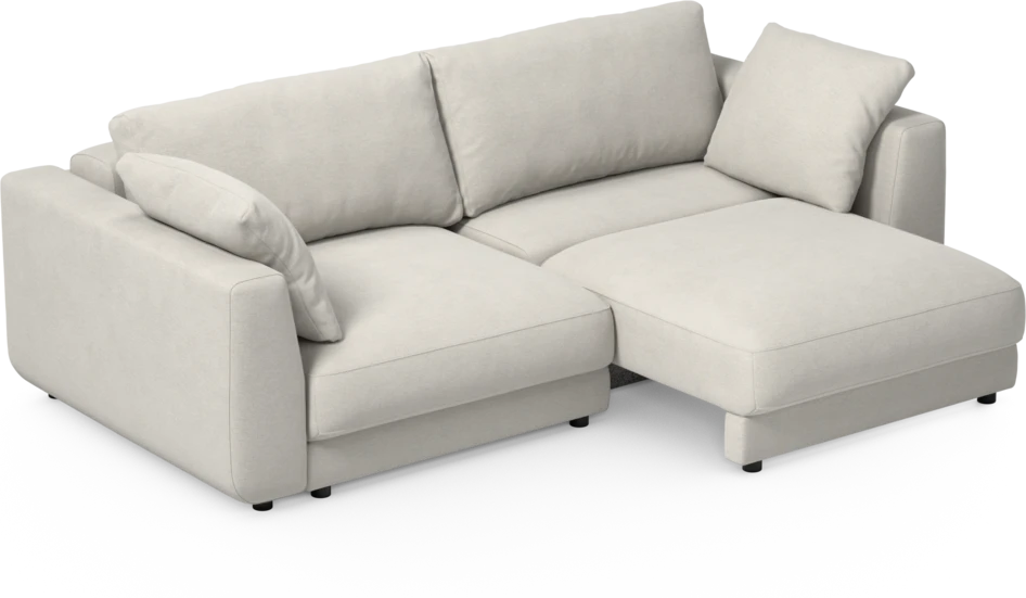 Amie - Bäddsoffa 3-sits - Vit