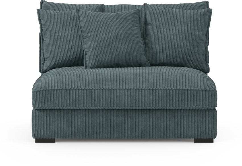 Rossi - 2-sits utan armstöd - Blå