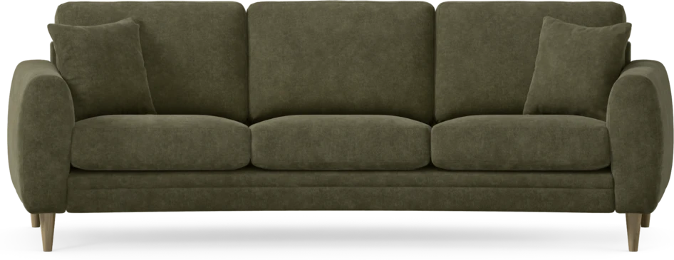 Eden - 3-sits soffa svängd - Grön