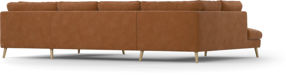 Madison Lux - 2-sits soffa med divan vänster och höger - Orange
