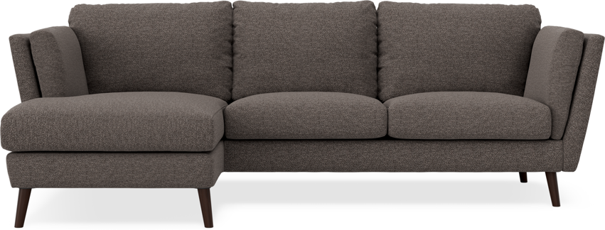 Madison Lux - 2-sits soffa med schäslong vänster - Grå