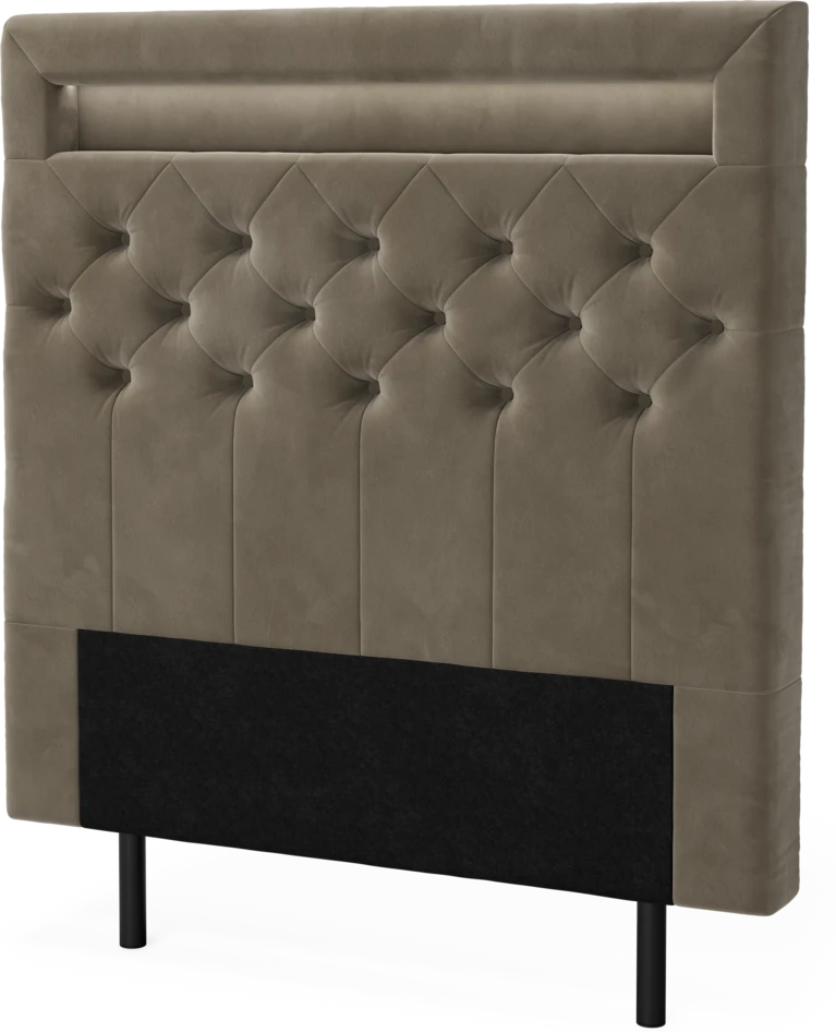 New York led - Sänggavel, 90-210 cm - Brun